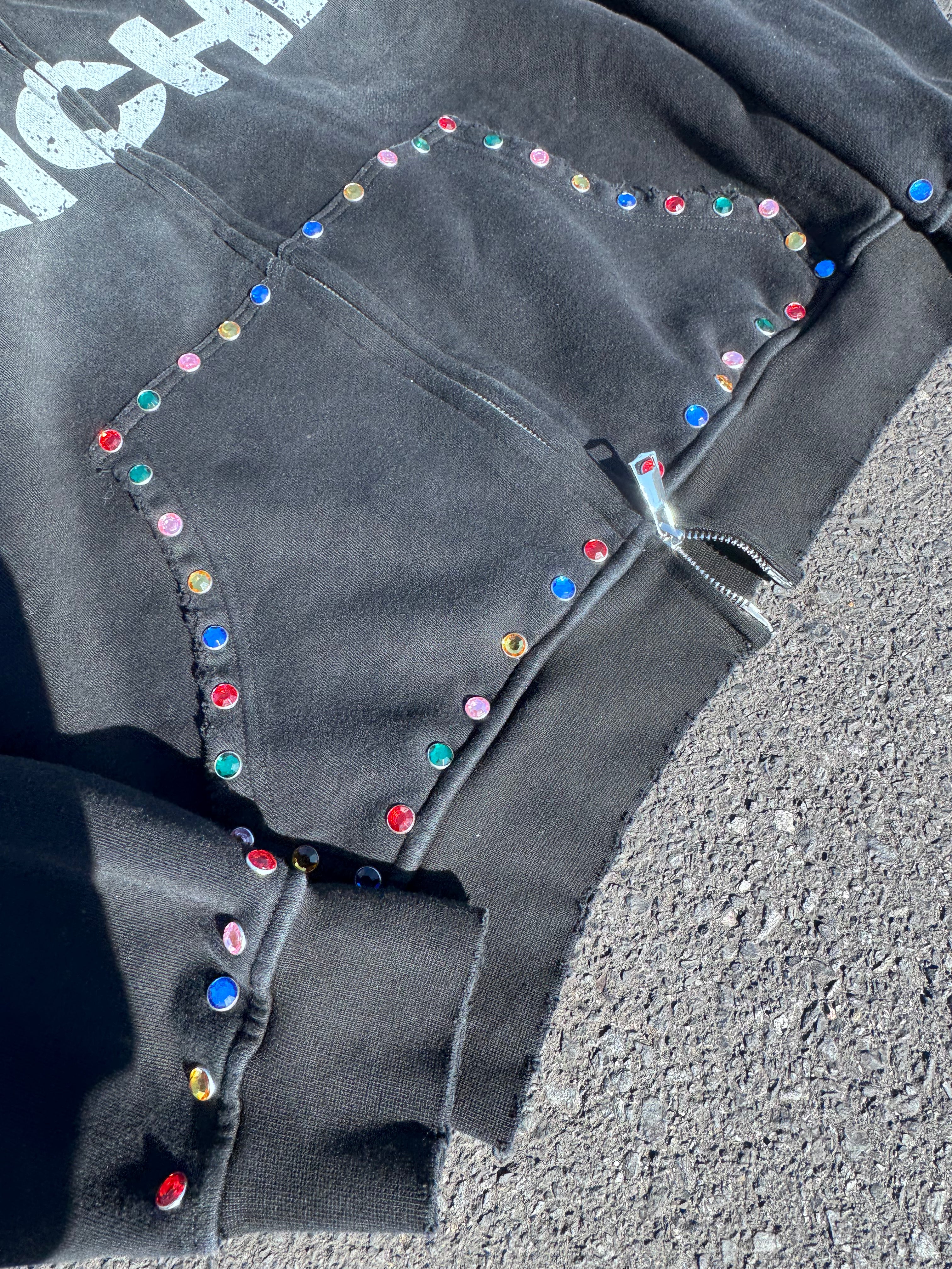 FRICHH Stud Zip Hoodie(Black)